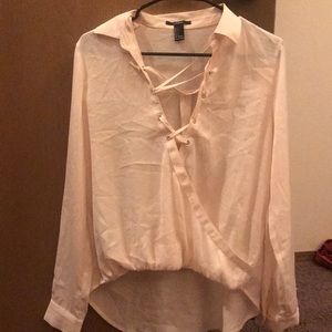 Long sleeve white top